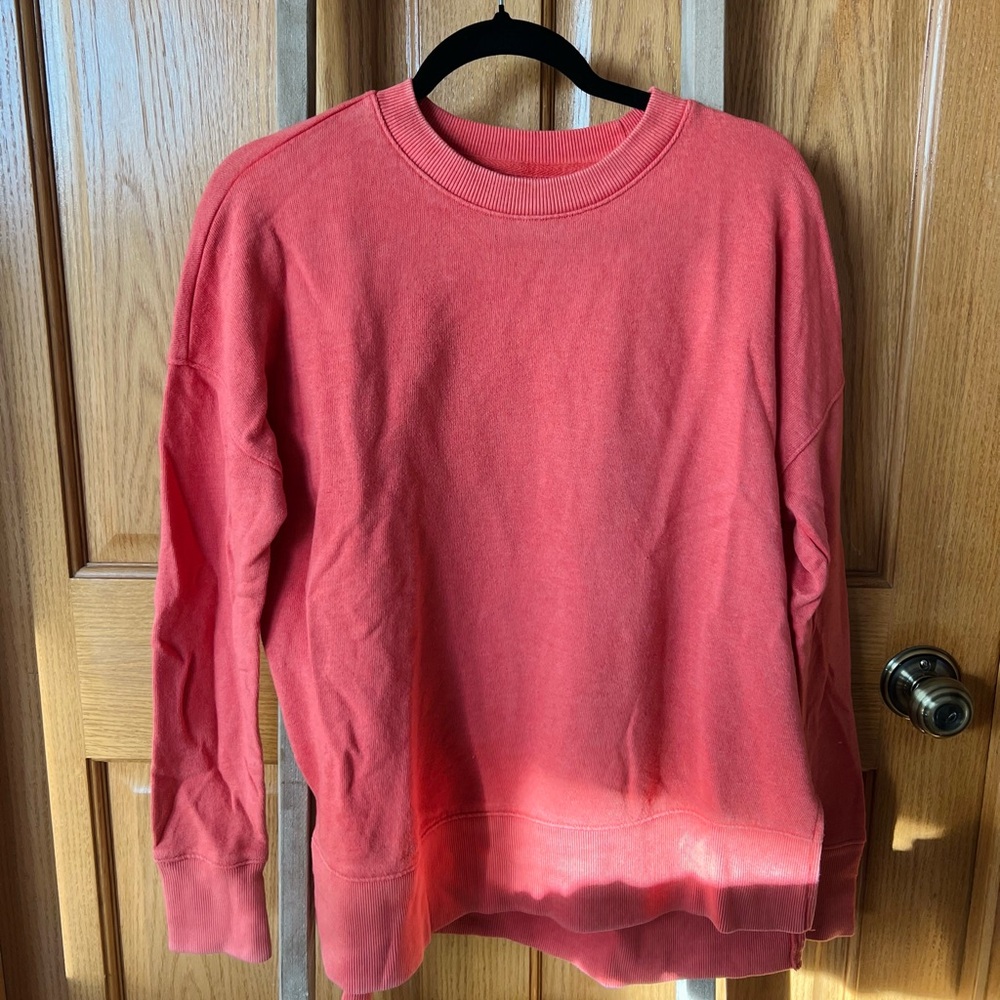 Coral/ pink crew neck (time and true walmart)